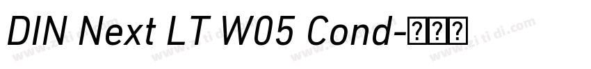 DIN Next LT W05 Cond字体转换 DIN Next LT W05 Cond字体转换